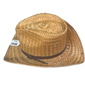 Stylish Men's Straw Hat with Tan Band